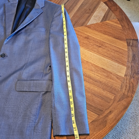 Joseph Aboud Blue Suit, Slim & Tall, 40L / 38x34 - Picture 12 of 13